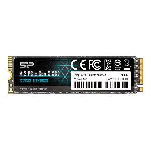 シリコンパワー SSD 1TB 3D NAND M.2 2280 PCIe3.0x4 NVMe1.3 P34...