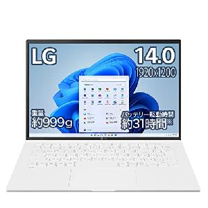 LG ノートパソコン gram 999g/14インチ WUXGA(1920x1200)/バッテ...