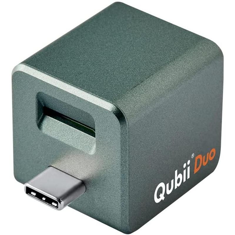 Maktar Qubii Duo USB Type C ミッドナイトグリーン 充電しながら自動