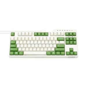 Majestouch Convertible 3 Cream White &amp; Green 青軸・テンキーレス・英語 US ASCII FKBC87MC/EWG3