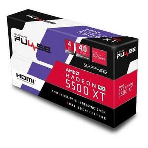 PULSE RADEON RX 5500 XT 4G GDDR6 HDMI / TRIPLE DP OC W/BP (UEFI) [SAP-RX5500XTPULSE4G/11295-03-20G]