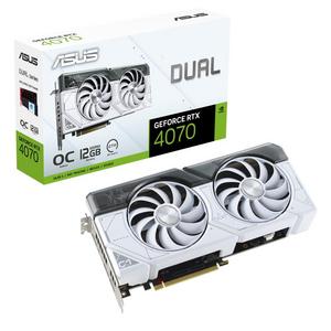 Dual GeForce RTX 4070 White OC Edition 12GB GDDR6X [DUAL-RTX4070-O12G-WHITE]